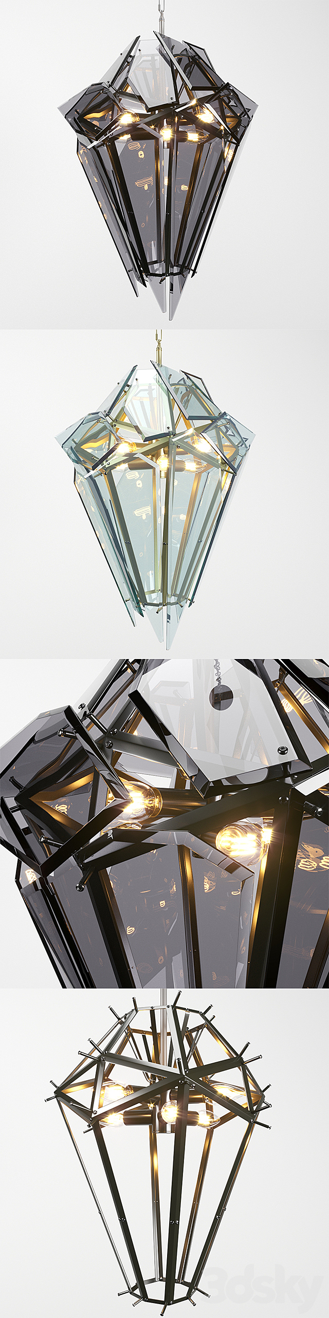 Chandelier Shard 3DS Max Model - thumbnail 2