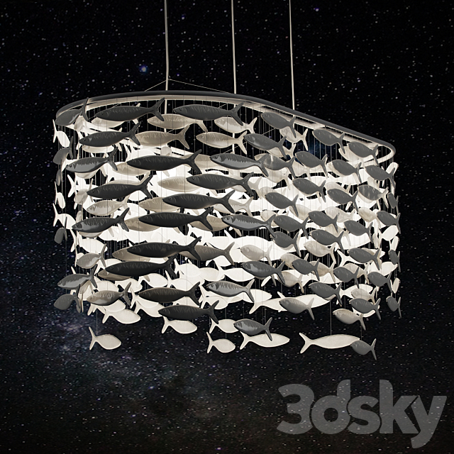 chandelier Shoal 388 (lozenge) 3DSMax File - thumbnail 1