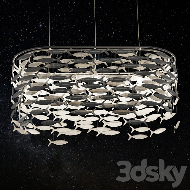 chandelier Shoal 388 (lozenge) 3DSMax File - thumbnail 2