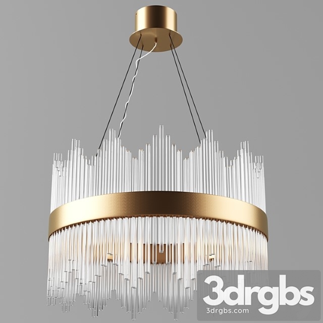 Chandelier stripglas artdeco 3dsmax Download - thumbnail 1