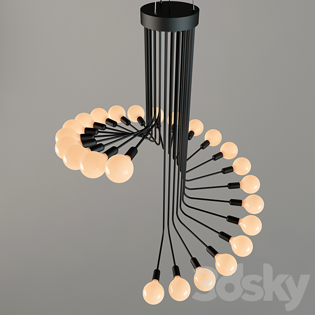 Chandelier Suspendu Lamp 3DSMax File - thumbnail 2