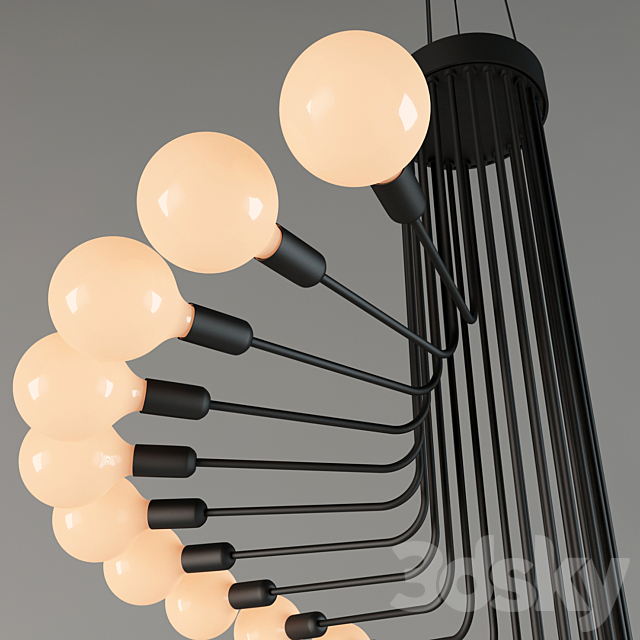 Chandelier Suspendu Lamp 3DSMax File - thumbnail 3