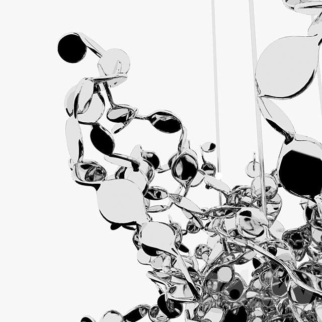 Chandelier Terzani Argent 3DS Max Model - thumbnail 3