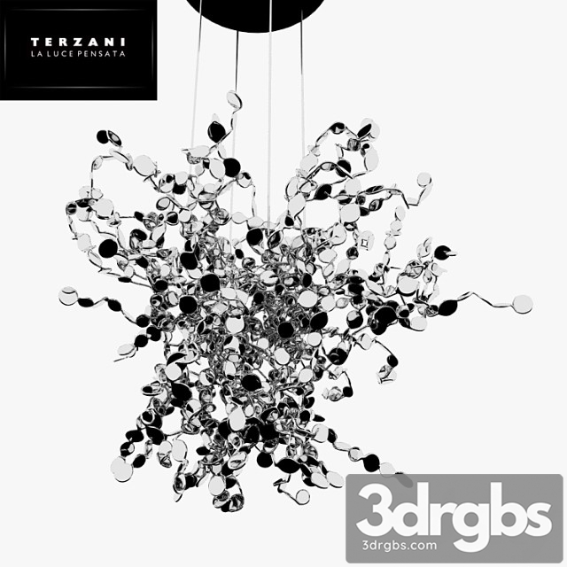 Chandelier Terzani Argent 3dsmax Download - thumbnail 1