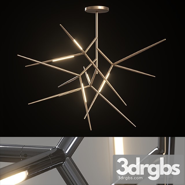 Chandelier venicem spear chandelier (3 materials)._1 3dsmax Download - thumbnail 1