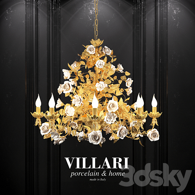 Chandelier Villari ROSES CHANDELIER 3DSMax File - thumbnail 1