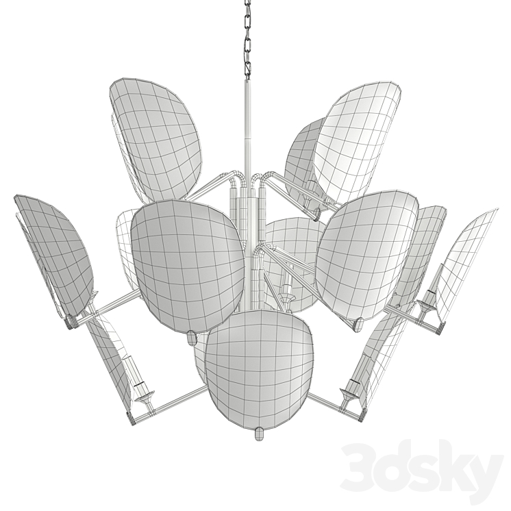 Chandelier Visionnaire AKIRA 3DS Max Model - thumbnail 2