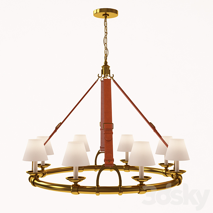 Chandelier Visual Comfort&Co Ralph Lauren RL 5181NB-L-EU 3DS Max Model - thumbnail 1