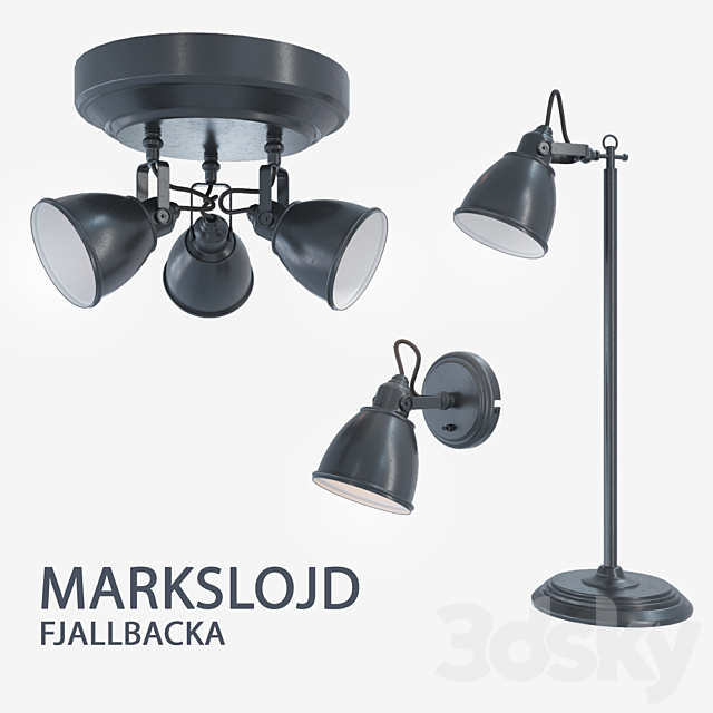 Chandelier. wall lamp. lamp Markslojd FJALLBACKA 3DSMax File - thumbnail 1