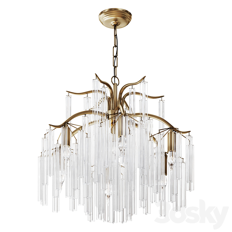 Chandelier Willow 3DS Max Model - thumbnail 1