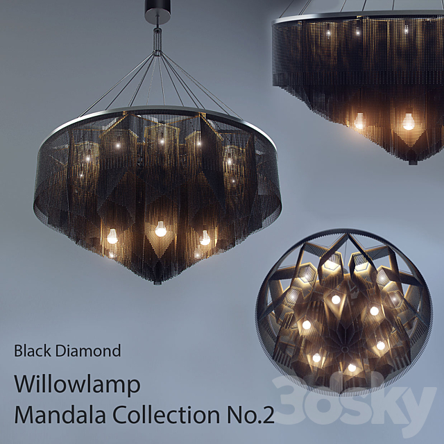 Chandelier Willowlamp Mandala 2 3DSMax File - thumbnail 1