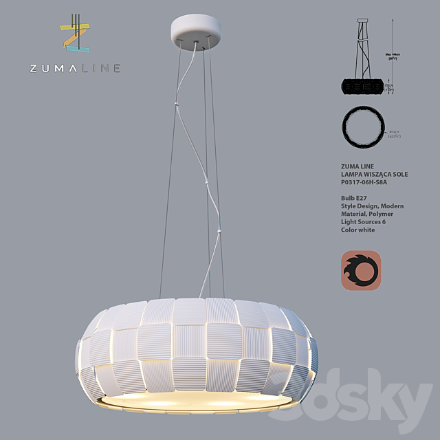 Chandelier WISZ?CA SOLE 3DSMax File - thumbnail 1