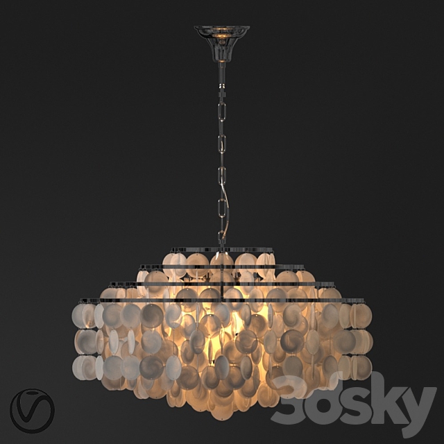 Chandelier with 6 lamps by Terandpet 3DSMax File - thumbnail 1