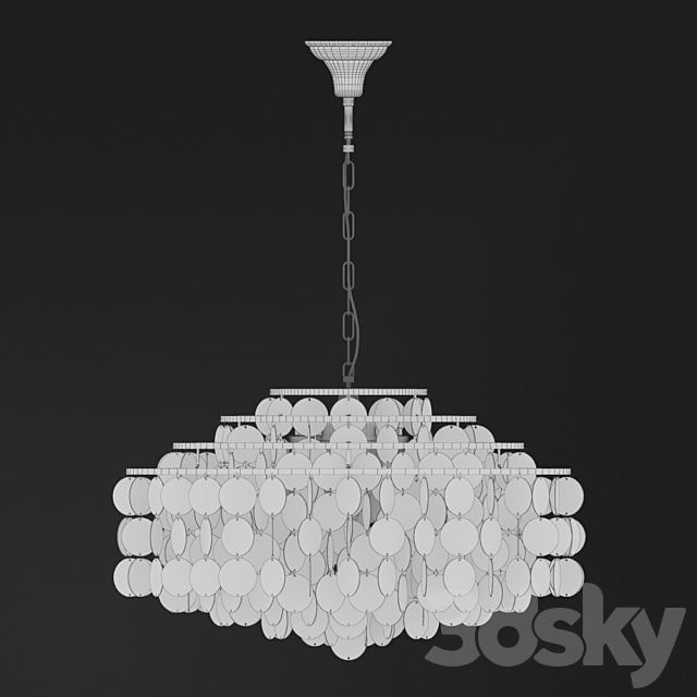 Chandelier with 6 lamps by Terandpet 3DSMax File - thumbnail 3