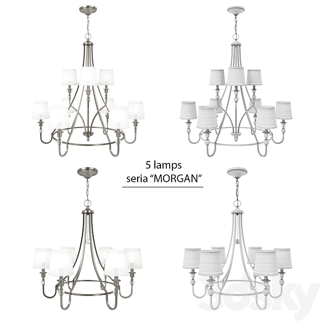 Chandeliers Hinkley seria Morgan 3DSMax File - thumbnail 2