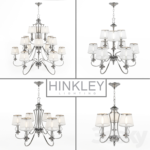 Chandeliers Hinkley seria PLYMOUTH 3DSMax File - thumbnail 1