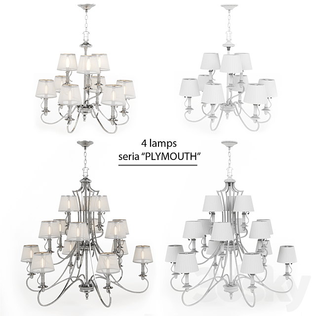 Chandeliers Hinkley seria PLYMOUTH 3DSMax File - thumbnail 2