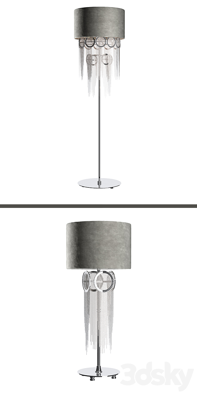 Chandeliers lamps sconces floor lamp Eurolampart collection Belt 3DS Max Model - thumbnail 3