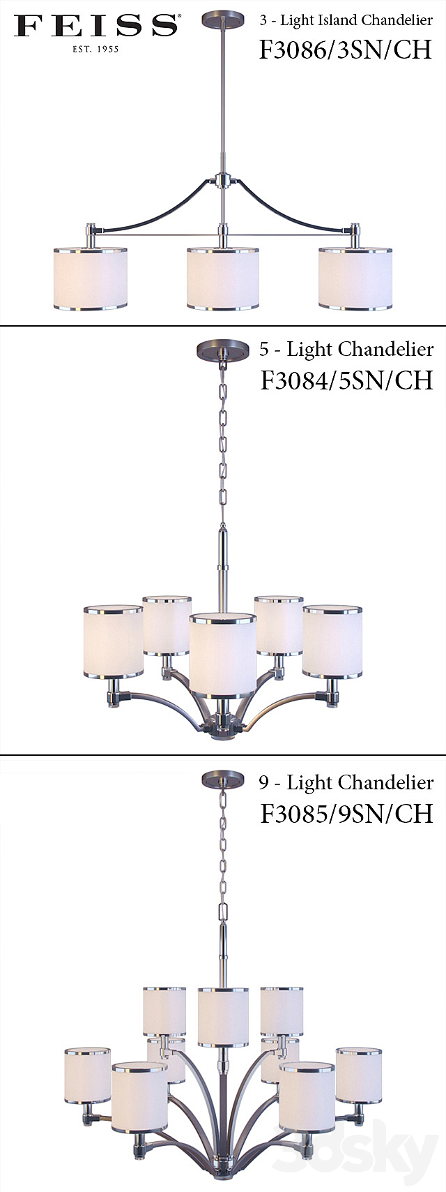 Chandeliers Prospect Park Collection 3DSMax File - thumbnail 2