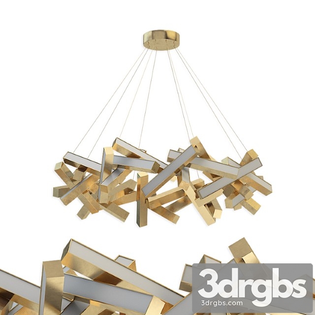 Chaos 31-light led geometric pendant 3dsmax Download - thumbnail 1