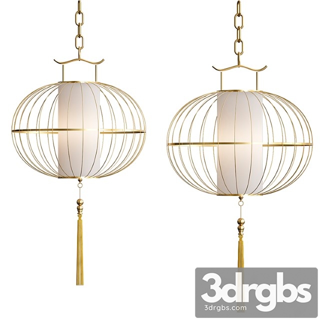 China retro pendant lights 3dsmax Download - thumbnail 1