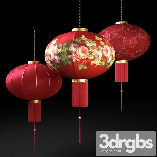 Chinese lanterns 3dsmax Download - thumbnail 1