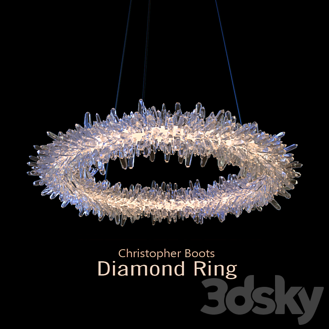 Christopher Boots Diamond Ring 3DSMax File - thumbnail 1