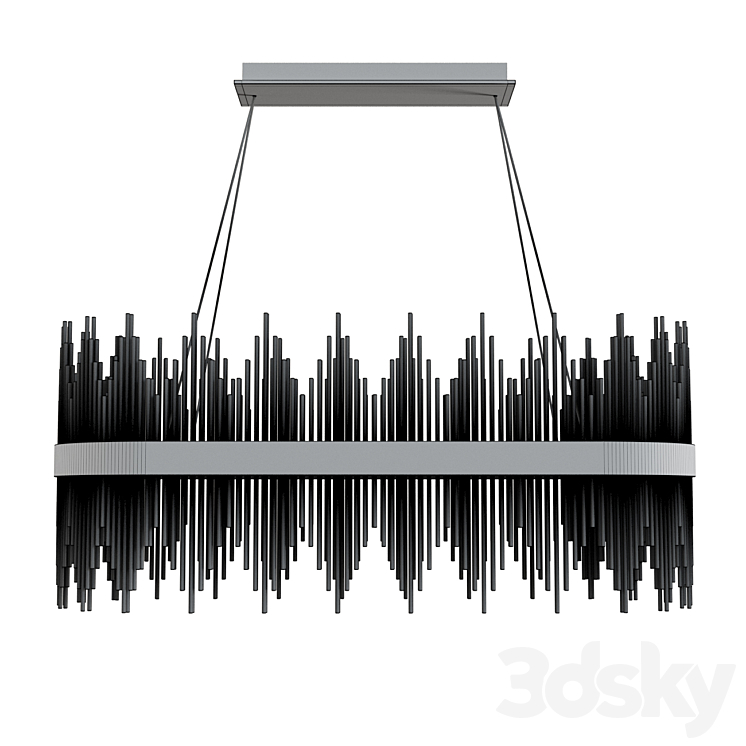 CHROME GLASS CHANDELIER Garda Decor 3DS Max Model - thumbnail 2