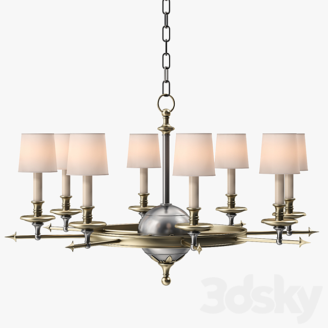 Circa Lighting Leaf And Arrow Chandelier 3DSMax File - thumbnail 1