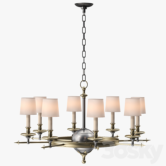 Circa Lighting Leaf And Arrow Chandelier 3DSMax File - thumbnail 3