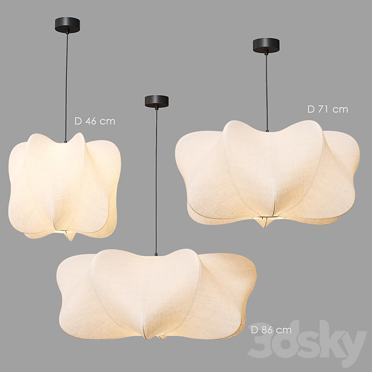 Cirrus Pendant Pendant lamp West Elm 3DS Max Model - thumbnail 2