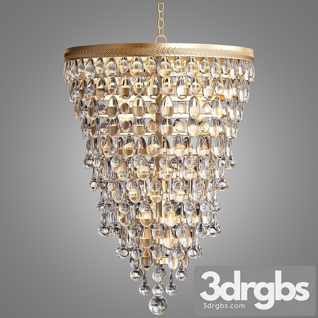 Clarissa Glass Drop Pendant 1 3dsmax Download - thumbnail 1