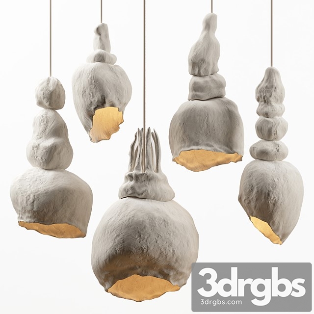 Clay lamps. 5 models - thumbnail 1