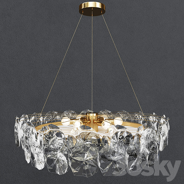 Clear Crystal Gold Hardware Lighting 3DSMax File - thumbnail 1