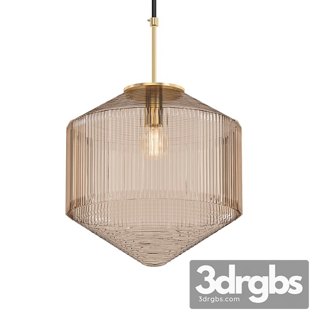 Clear glass pendant gold 3dsmax Download - thumbnail 1