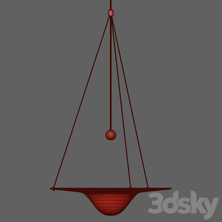 CLEPSYDRA Glass chandelier 3DS Max Model - thumbnail 2