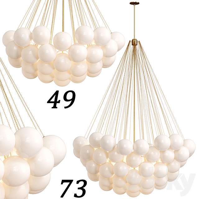 Cloud Chandelier Set 1 By Apparatusstudio 3ds Max - thumbnail 1