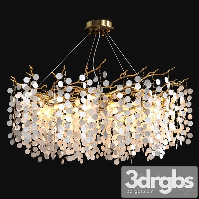 Coins branching chandelier - thumbnail 1