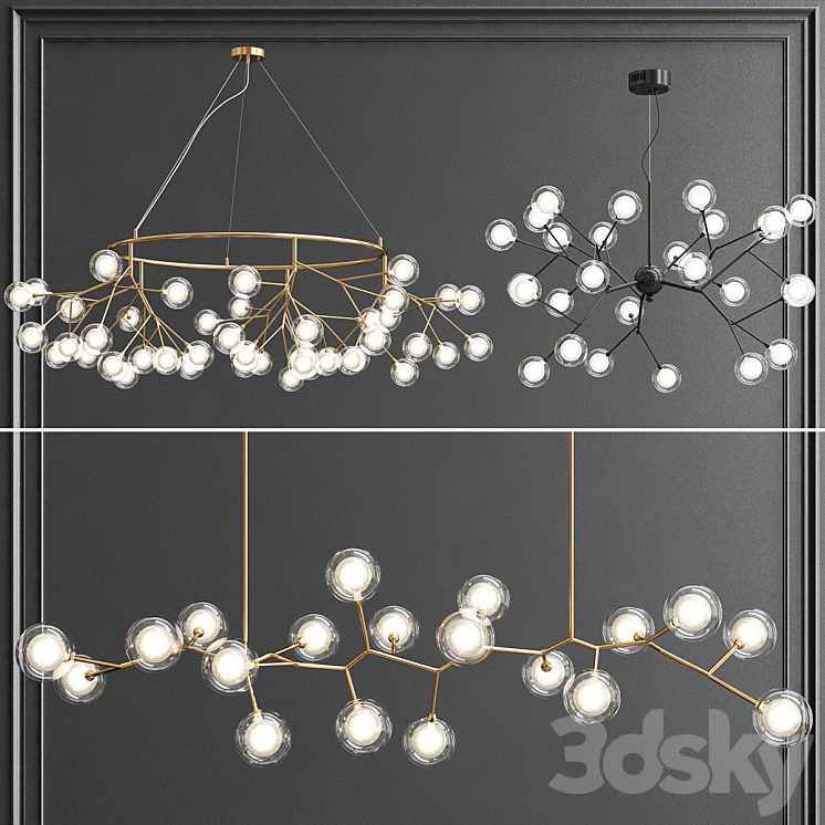 Collection of Double Glazed Lampshades 3DS Max - thumbnail 1