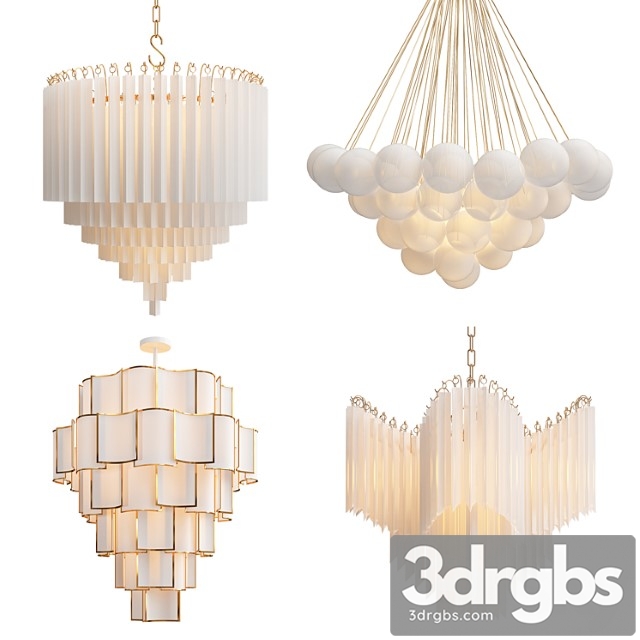 Collection of modern chandelier 3dsmax Download - thumbnail 1