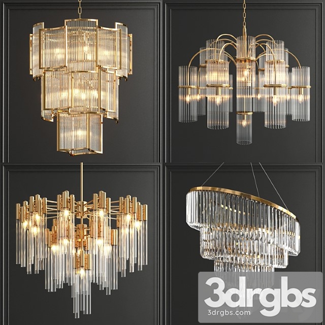 Collection of modern crystal chandeliers - thumbnail 1