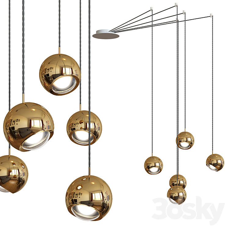 Collection of Pendant Lights 3DS Max - thumbnail 2