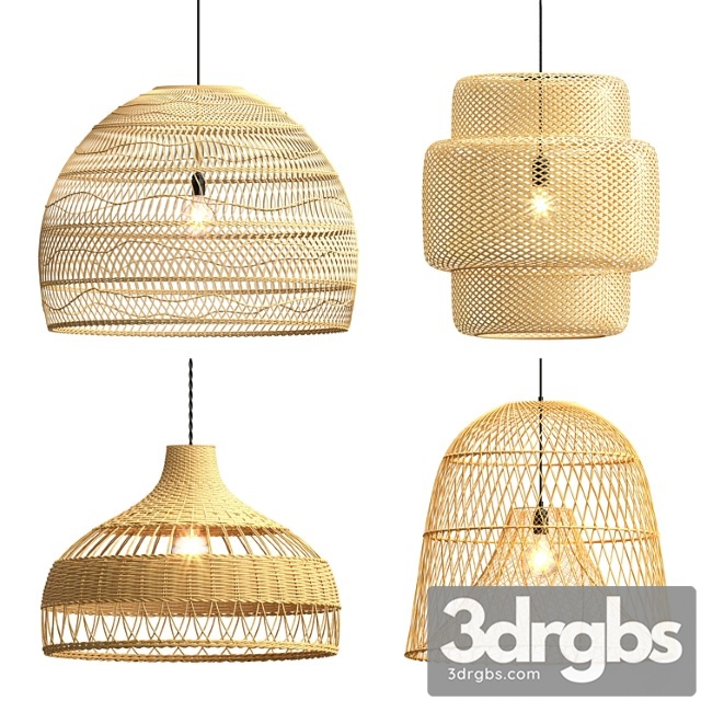 Collection rattan pendant lights - thumbnail 1