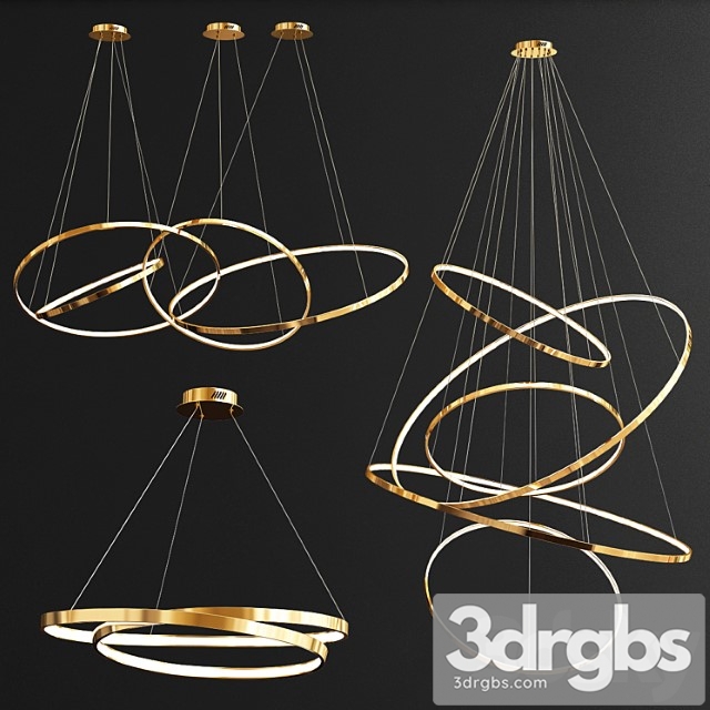 Collection ring chandeliers - thumbnail 1