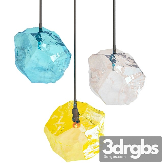 Color Ice Cube Pendant 1 3dsmax Download - thumbnail 1