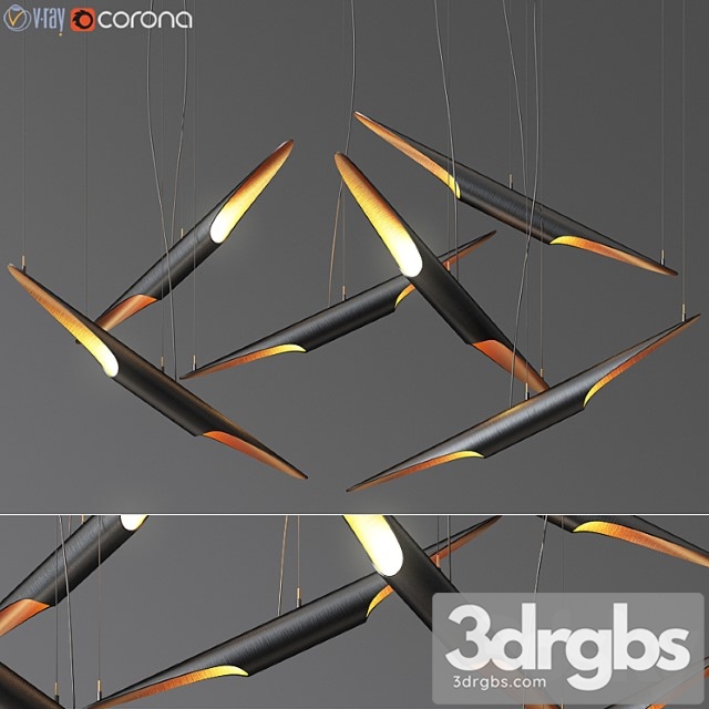 Coltrane suspension light delightfull 3dsmax Download - thumbnail 1