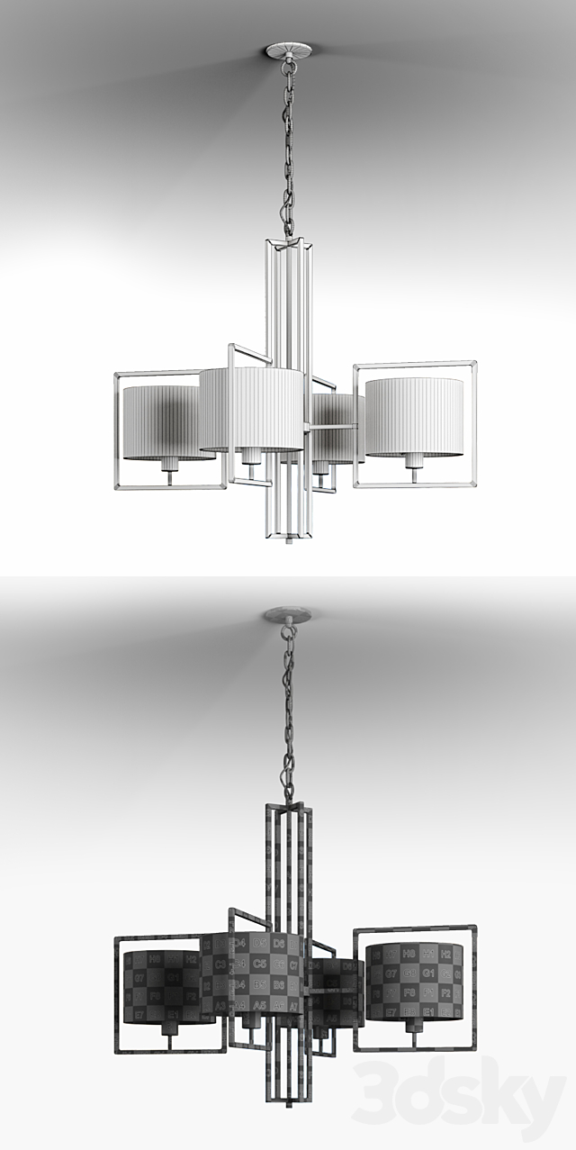 Conniston Nickel Pendant 3DS Max Model - thumbnail 3