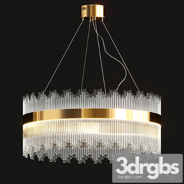 Contemporary crystal led chandelier - thumbnail 1