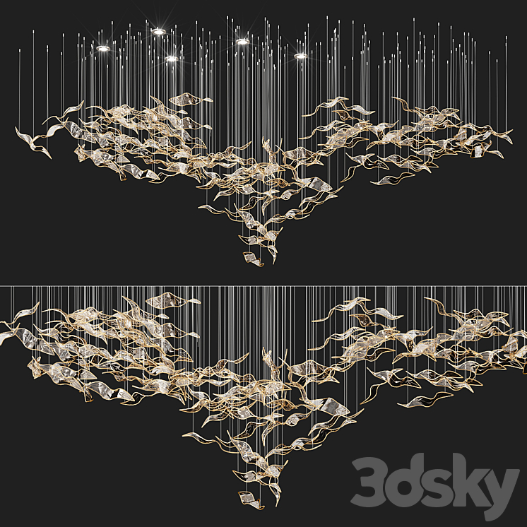 Contour Chandelier Sanssoucilighting 3DS Max Model - thumbnail 1