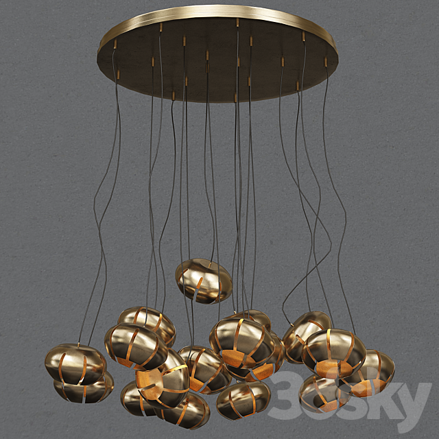 Cool Cluster Chandelier Glamorous 3DSMax File - thumbnail 1